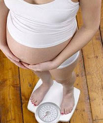 grávida na balança