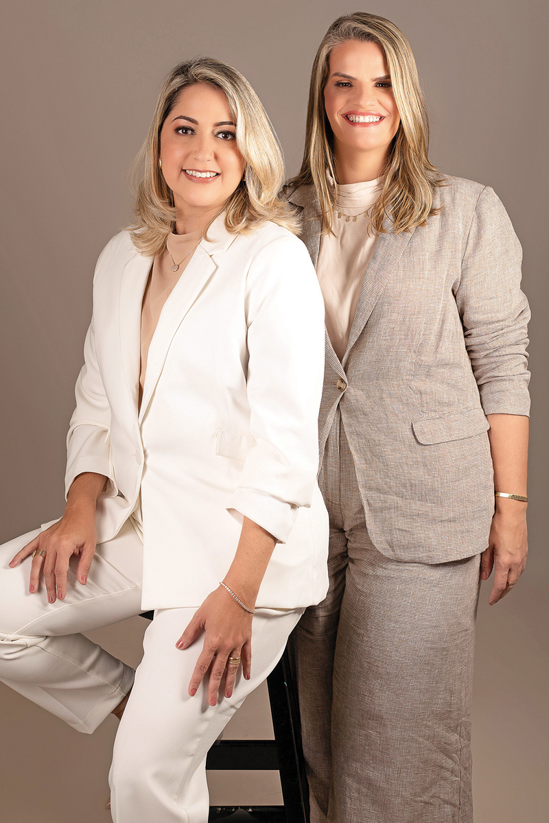 As empresárias Tatiana Azevedo e Deborah Ferrer transformaram em realidade o sonho de expandir a área de atuação na educação, abrindo o Colégio Angular. (Foto Ana Amado)
