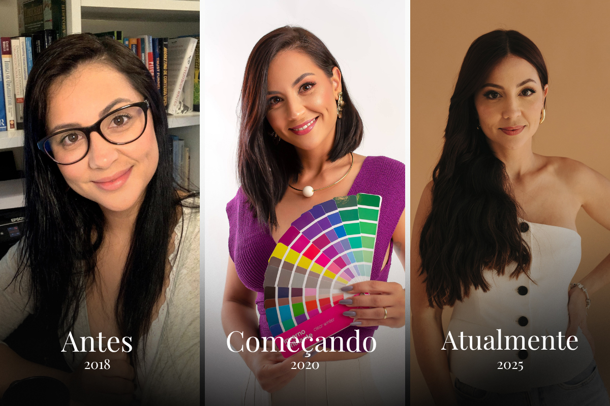 Três versões de mim. Todas verdadeiras. Todas em construção. Fonte: Arquivo pessoal
