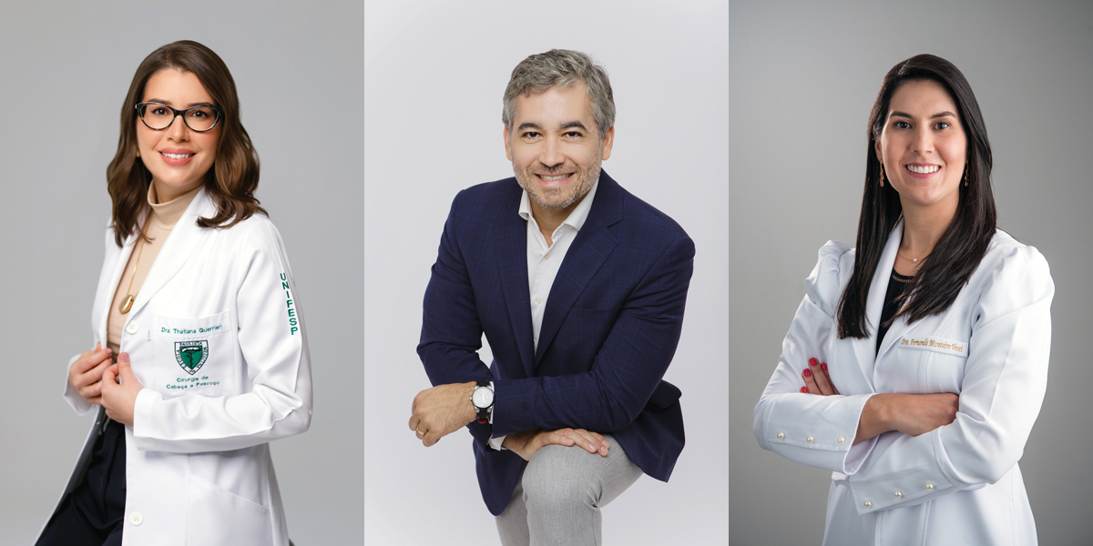 Dra. Thatiana Guerrieri (da esquerda) é cirurgiã geral, de cabeça e pescoço. Ela também aprovou a consultoria de Breno Vecci para impulsionar seu nome no Google Ads. O cirurgião vascular Dr. Carlos Gama contratou os serviços da Strategy Labs para transformar o perfil de atendimento do seu consultório.
A cardiologista e clínica médica Dra. Fernanda Monteiro contratou a Strategy Labs para gerenciar os investimentos da sua clínica nas redes sociais. (Fotos de arquivo)
