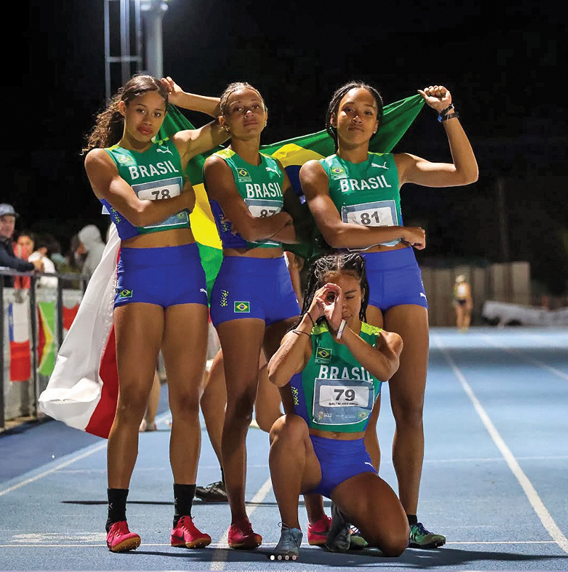 No Ibero-Americano Sub-18 em Assunção (PAR), conquistou quatro medalhas e bateu os recordes da competição nos 100 e 200m, além de compor os revezamentos do Brasil.