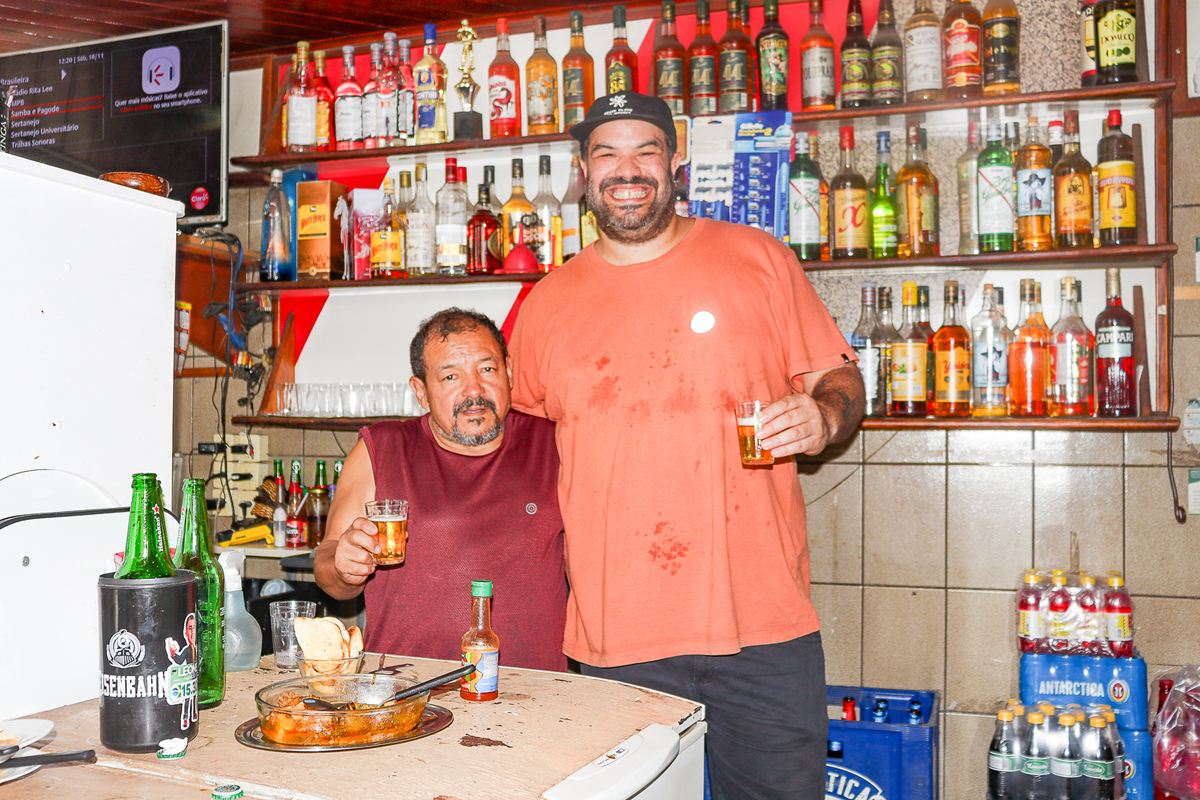 Wilson e Chef Hugo Dias - Bar Do Wilson. (Foto Rhuan Gonçalves)